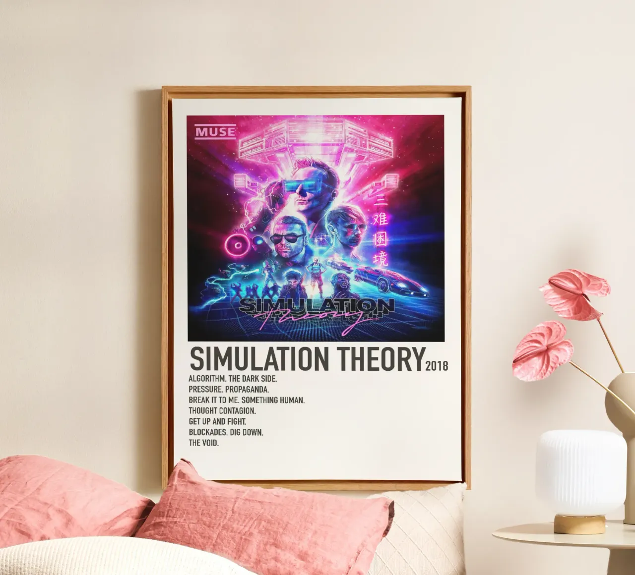 Muse Simulation Theory Tracklists tela da Linda Tobrut