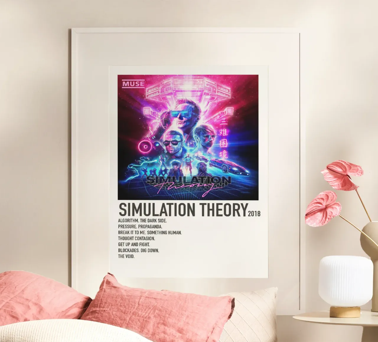 Muse Simulation Theory Tracklists carta hahnemühle da Linda Tobrut