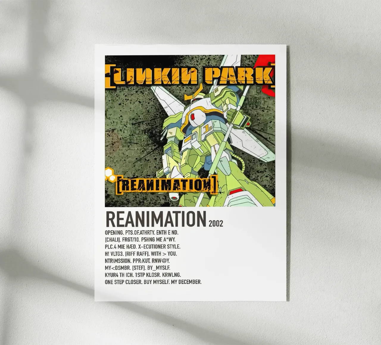 Linkin Park Reanimation Tracklists plexiglass da Linda Tobrut