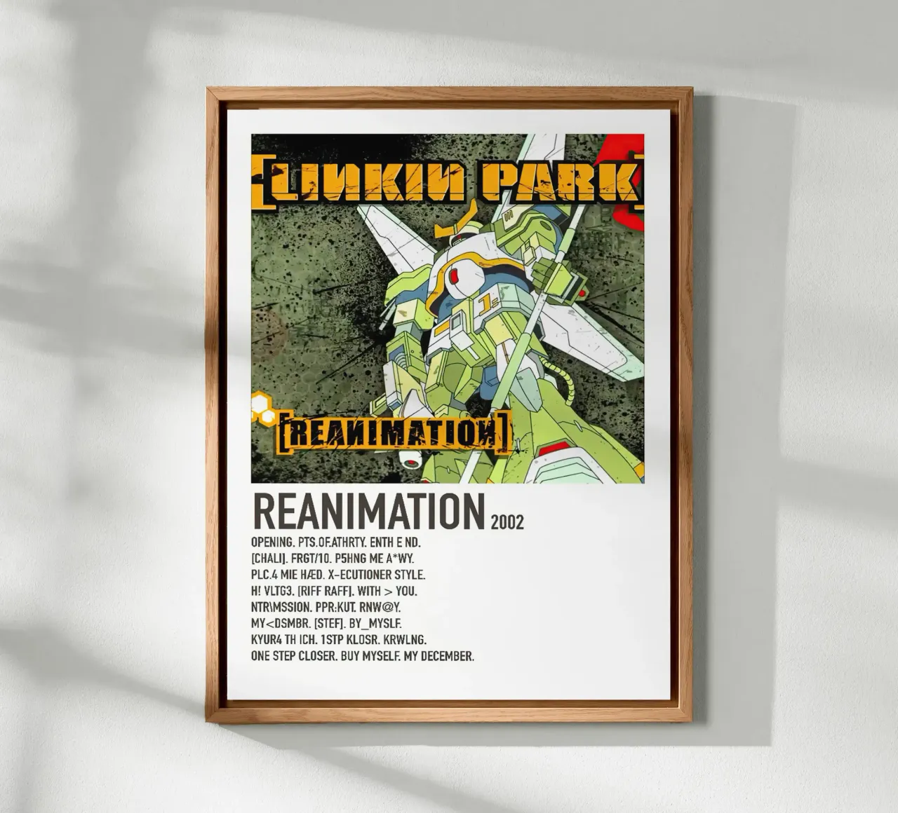 Linkin Park Reanimation Tracklists alluminio dibond da Linda Tobrut