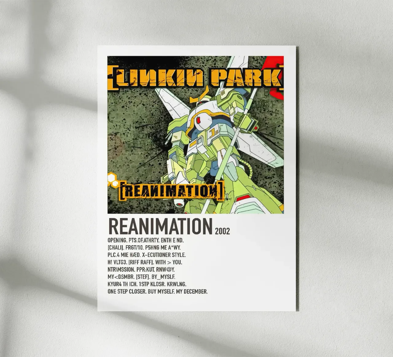 Linkin Park Reanimation Tracklists alluminio dibond da Linda Tobrut