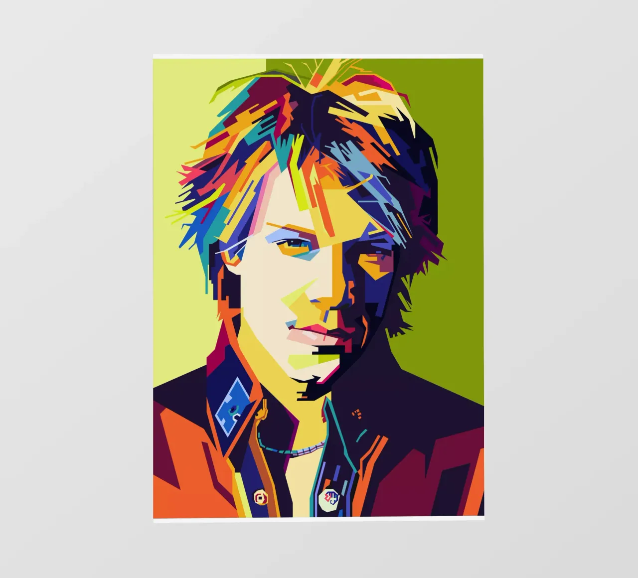 Bon Jovi WPAP Popart pellicola backlit da KP Artwork