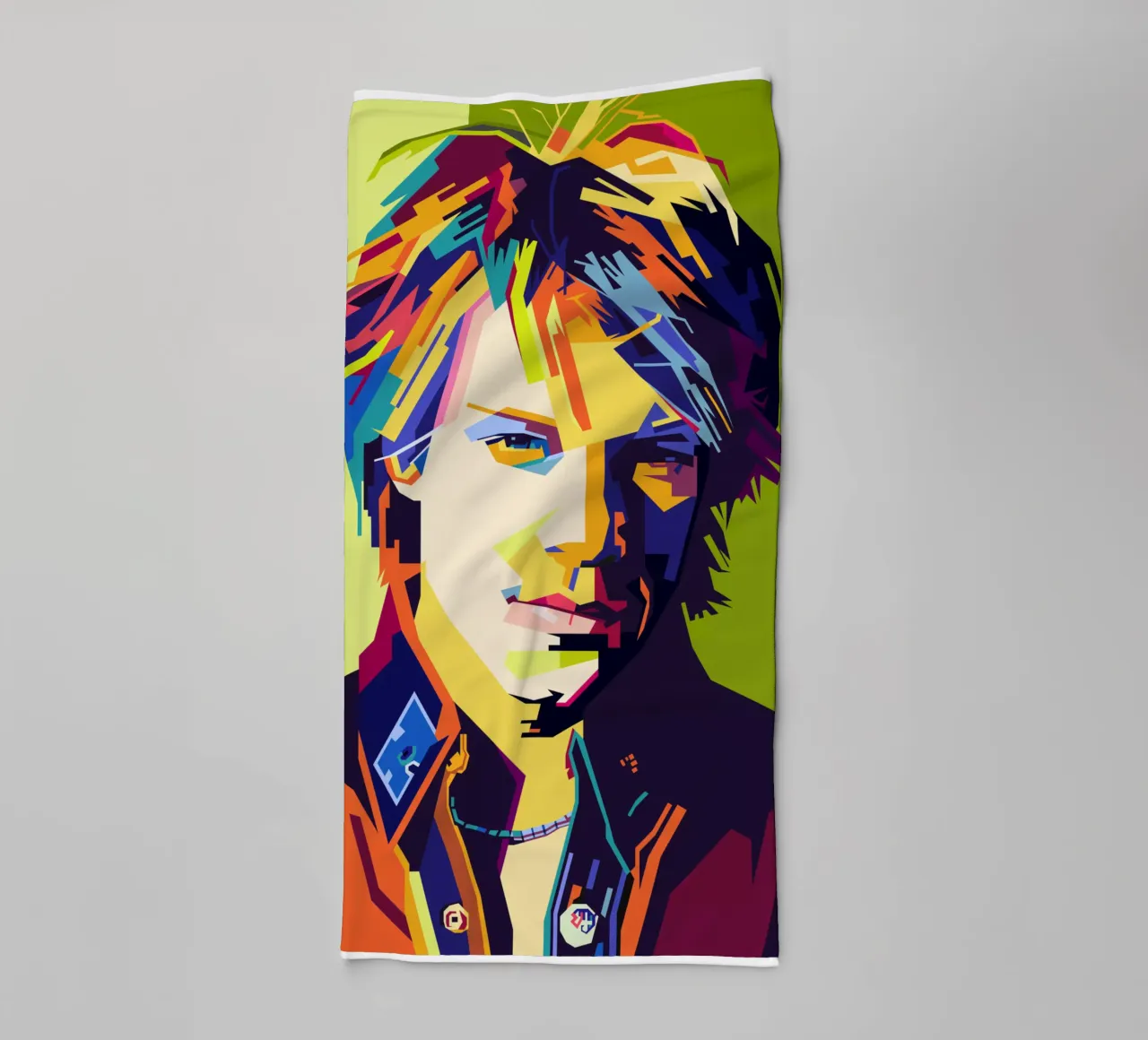 Bon Jovi WPAP Popart asciugamano da bagno da KP Artwork