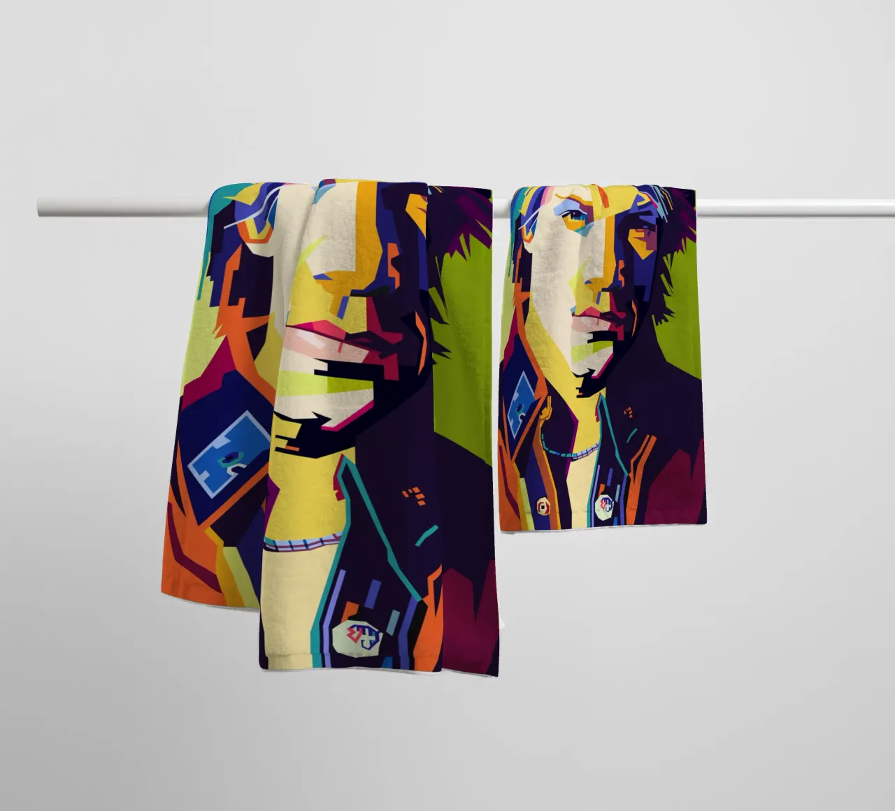Bon Jovi WPAP Popart asciugamano da bagno da KP Artwork