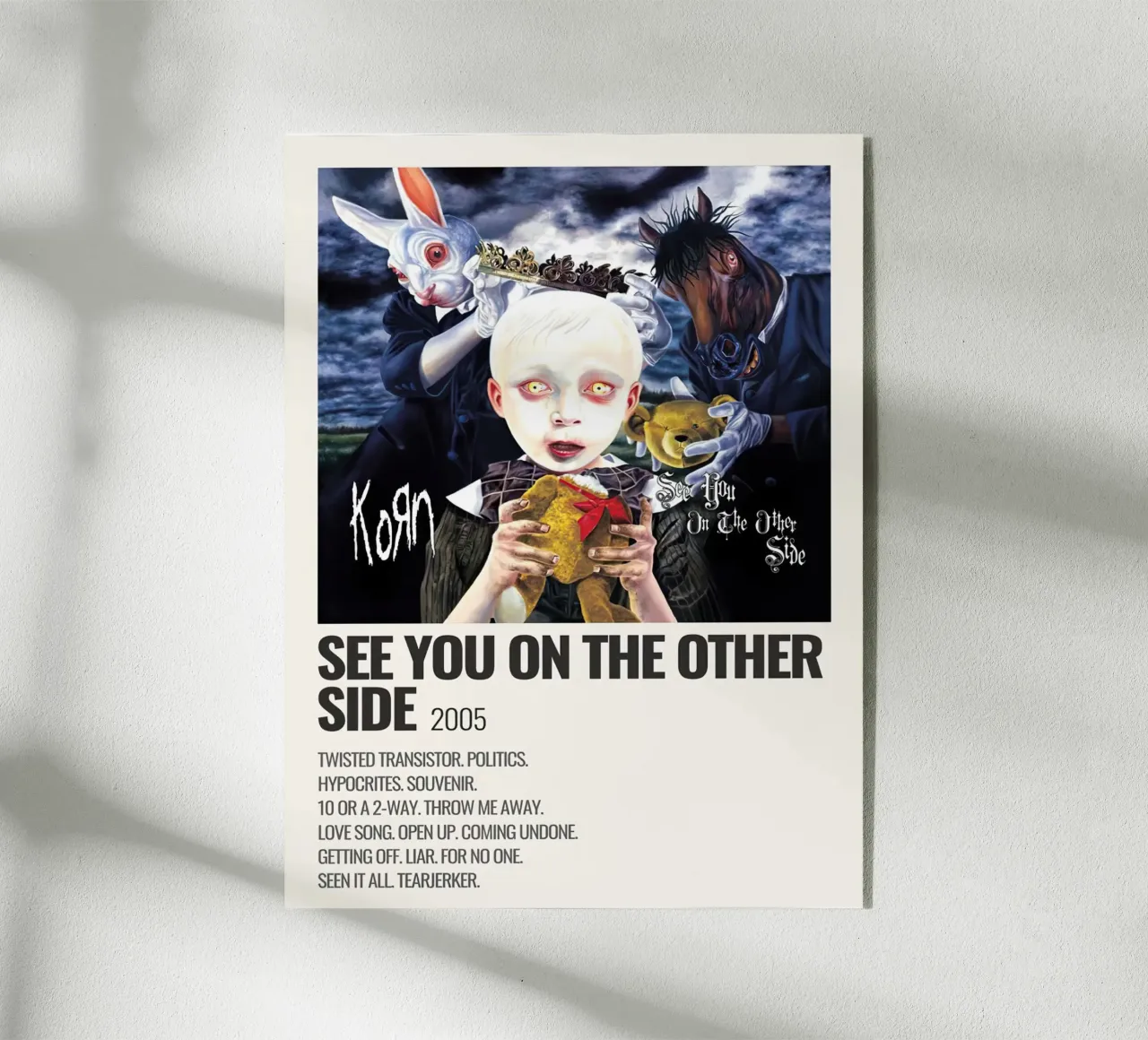 Korn See You On The Other Side Tracklists plexiglass da Linda Tobrut