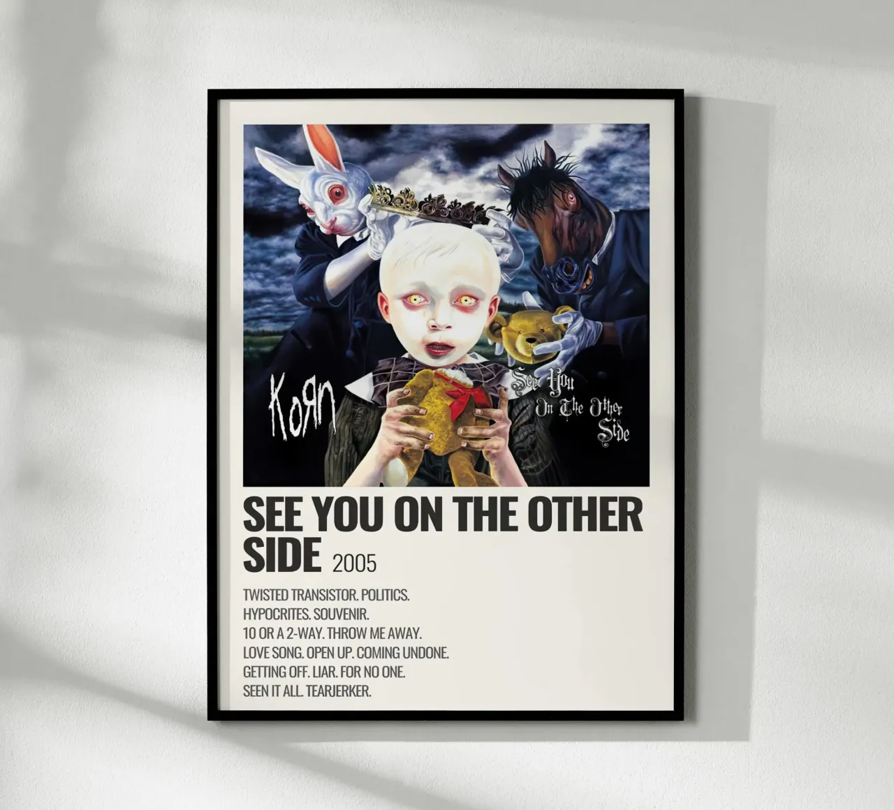 Korn See You On The Other Side Tracklists carta hahnemühle da Linda Tobrut