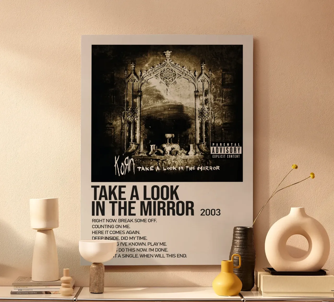 Korn Take A look In The Mirror Tracklists alluminio dibond da Linda Tobrut