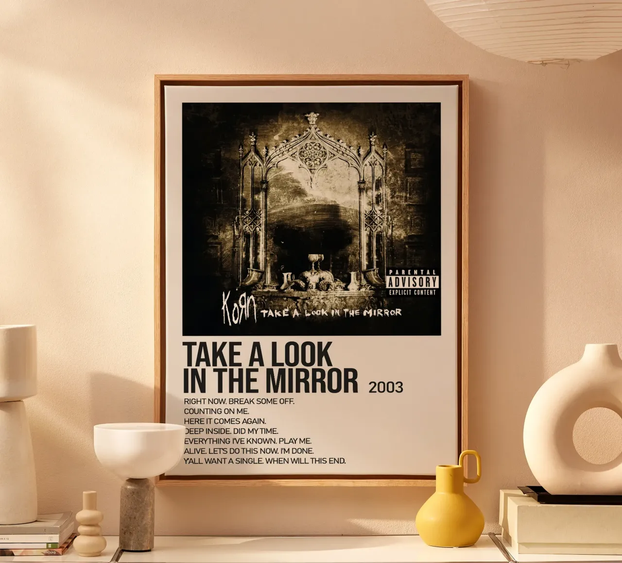 Korn Take A look In The Mirror Tracklists tela da Linda Tobrut