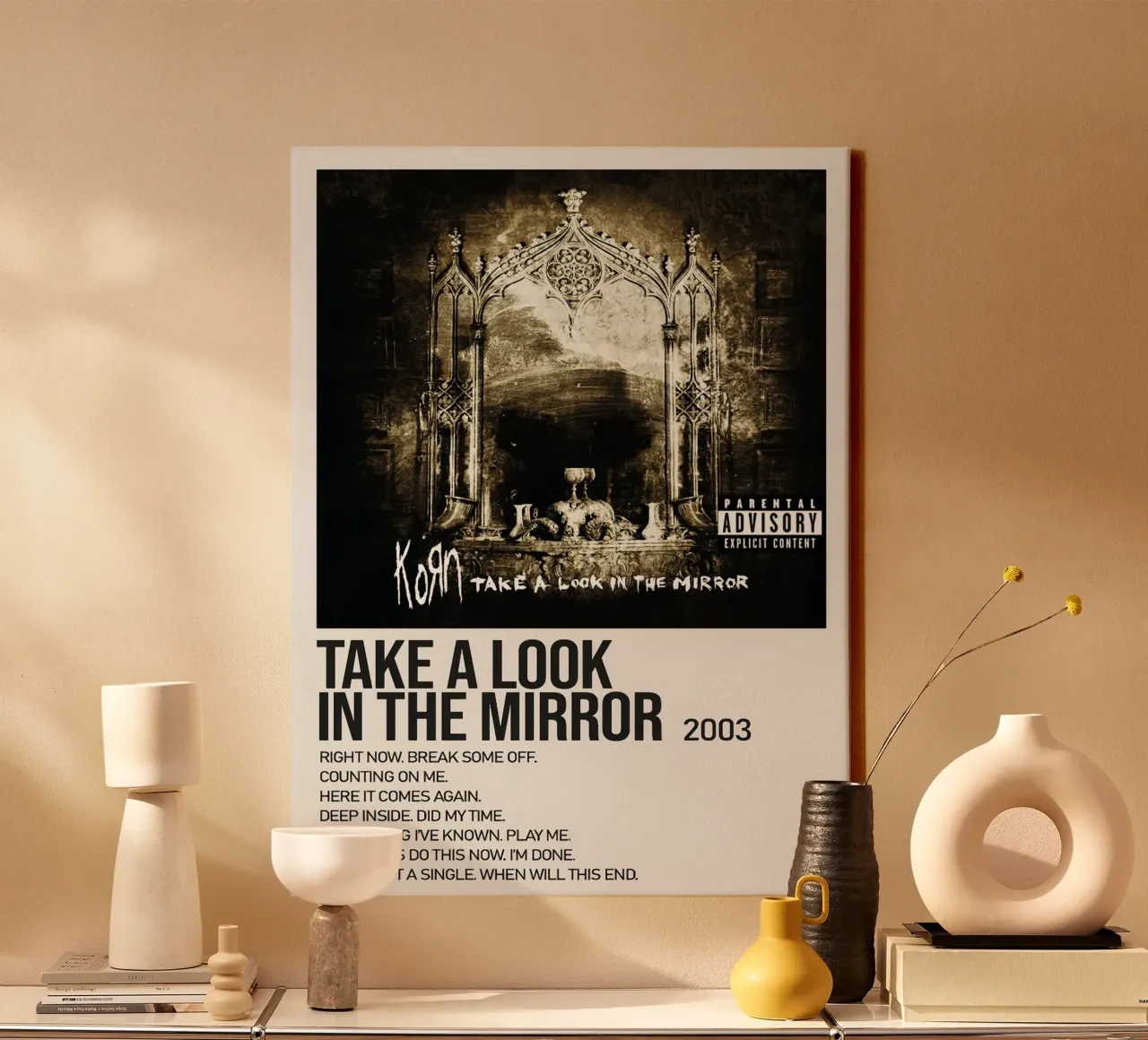 Korn Take A look In The Mirror Tracklists tela da Linda Tobrut