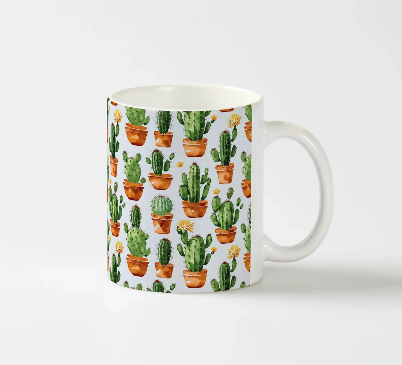 Cactussen / Cactusprint #2 keramische mok van Hightown Design