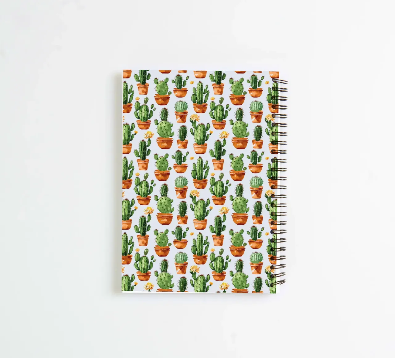 Cacti / Cactus print #2 spiral notebook by Hightown Design