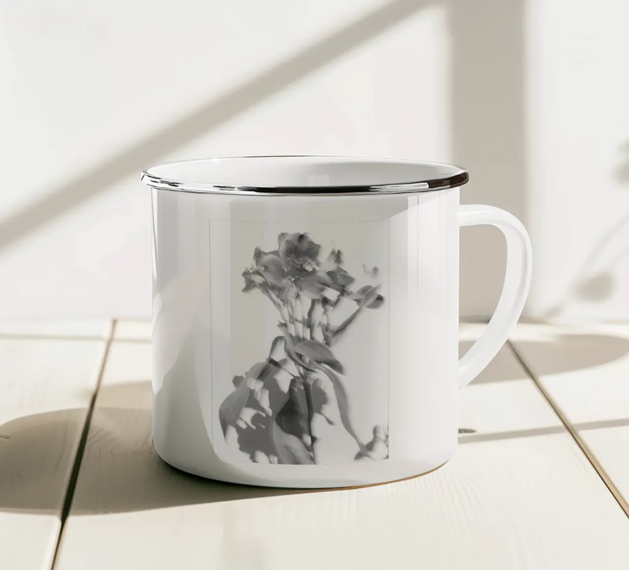 Studi sulla flora tazza in smalto da rafael campezato