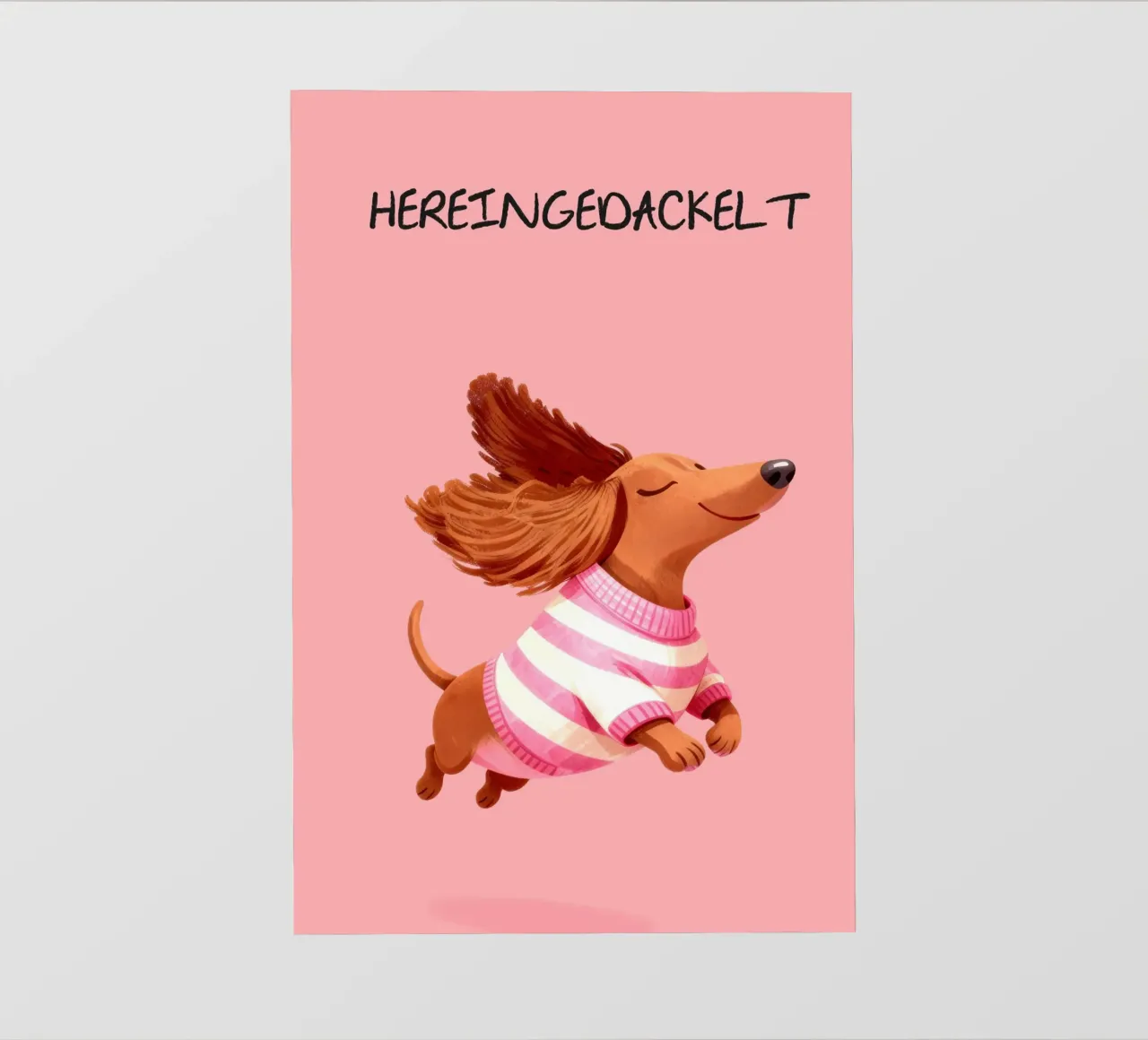 Hereingedackelt Dachshund pellicola backlit da EverLuvv Studio