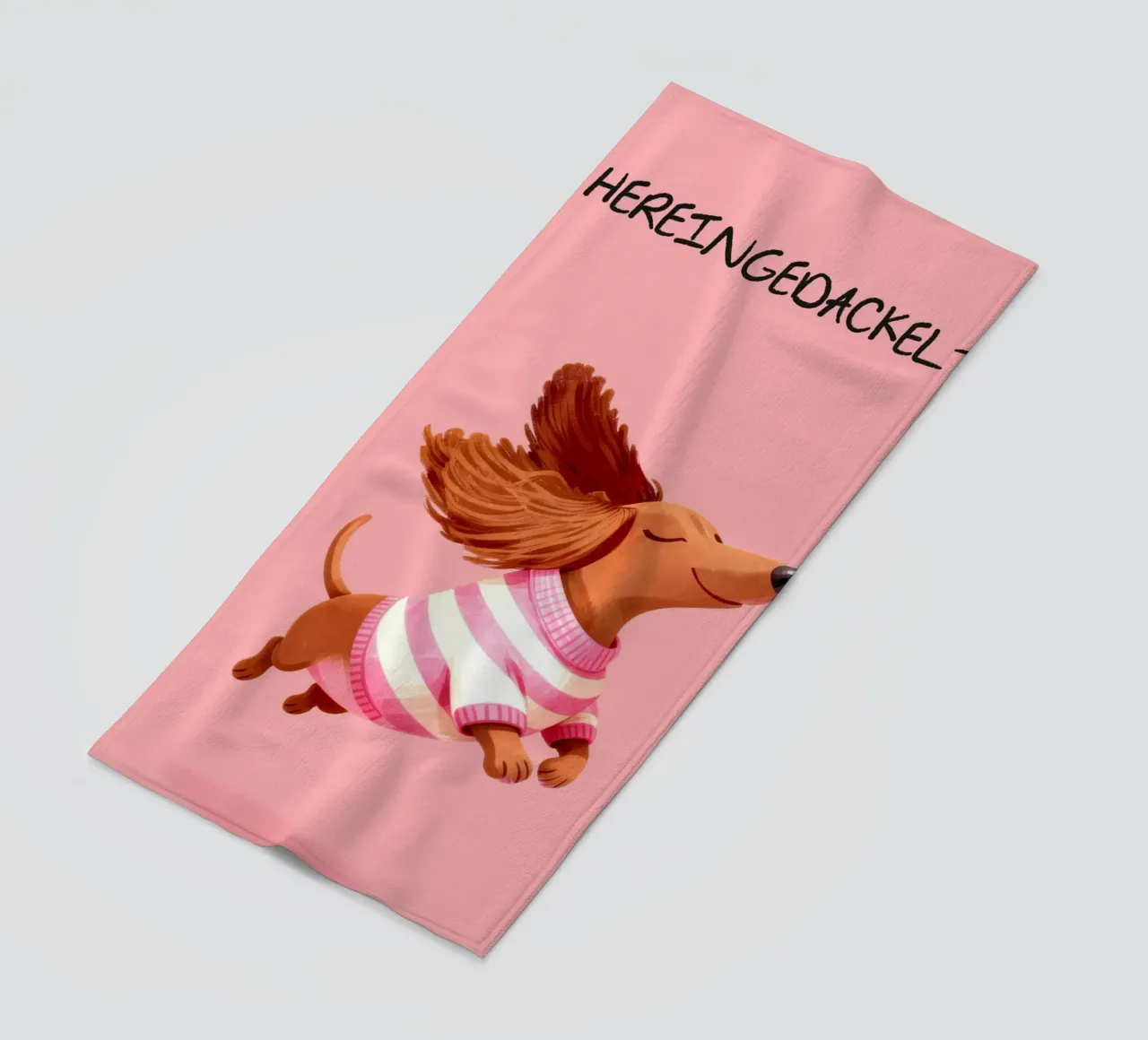 Hereingedackelt Dachshund telo mare da EverLuvv Studio