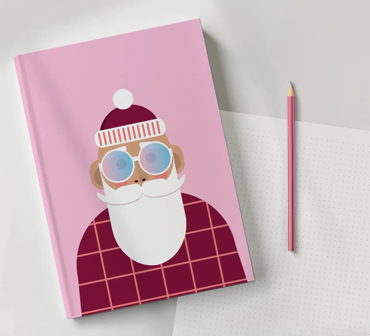 Modern Santa – Der coole Weihnachtsmann notitieboek van DARIA IVANOVNA