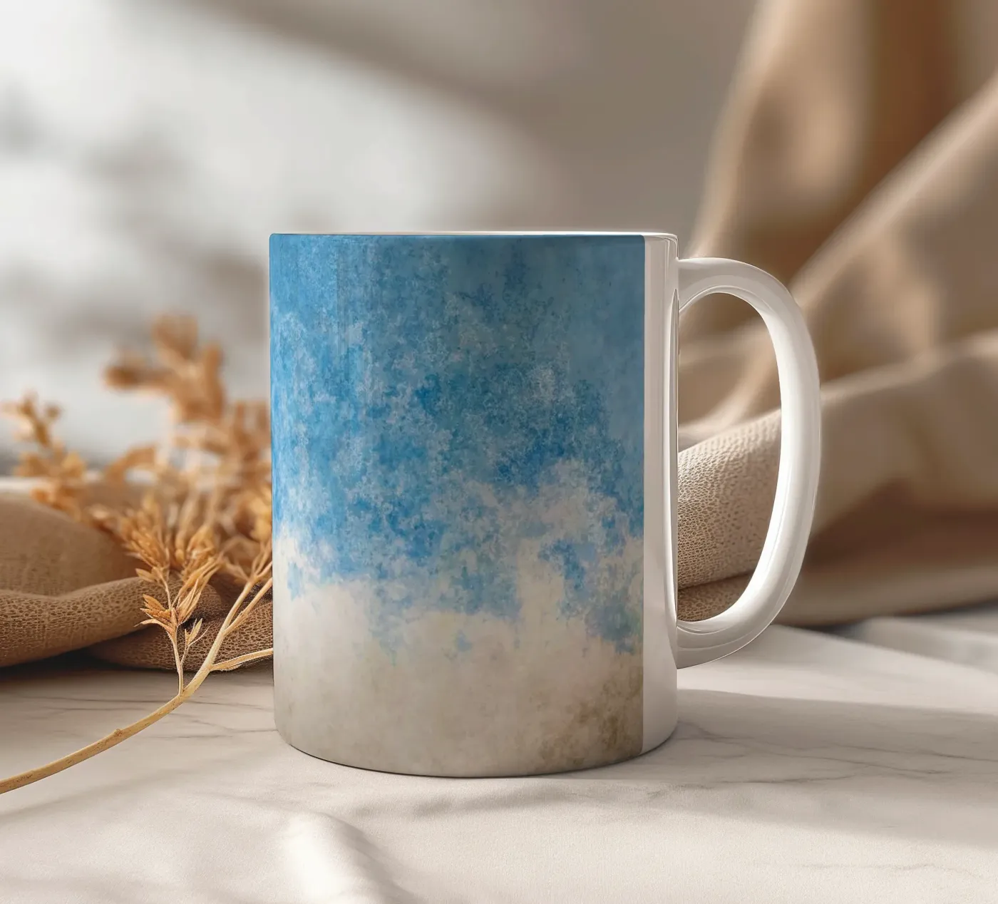 BEACH ceramic mug by shellybremmer - clouds