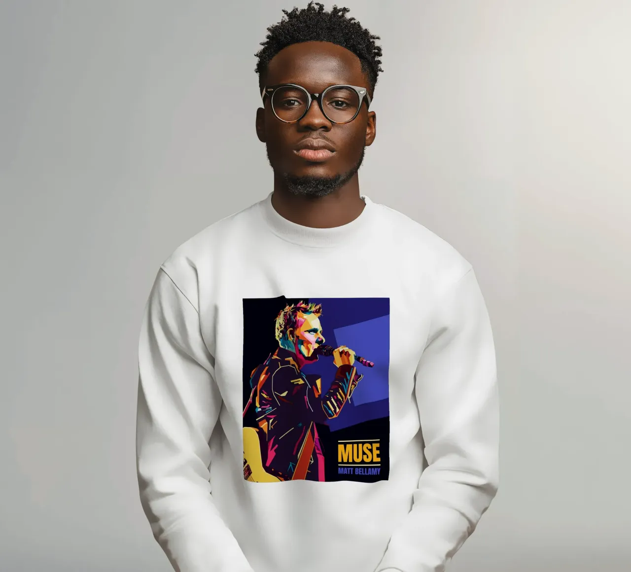 Matt Bellamy WPAP Popart felpa da KP Artwork