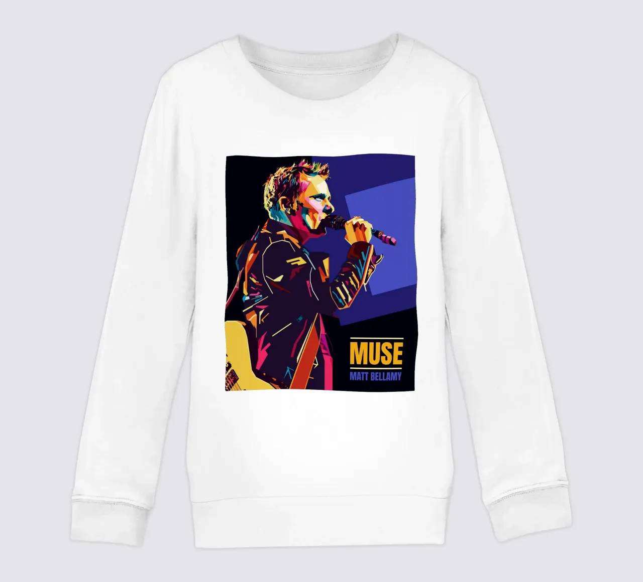 Matt Bellamy WPAP Popart felpa bambino da KP Artwork