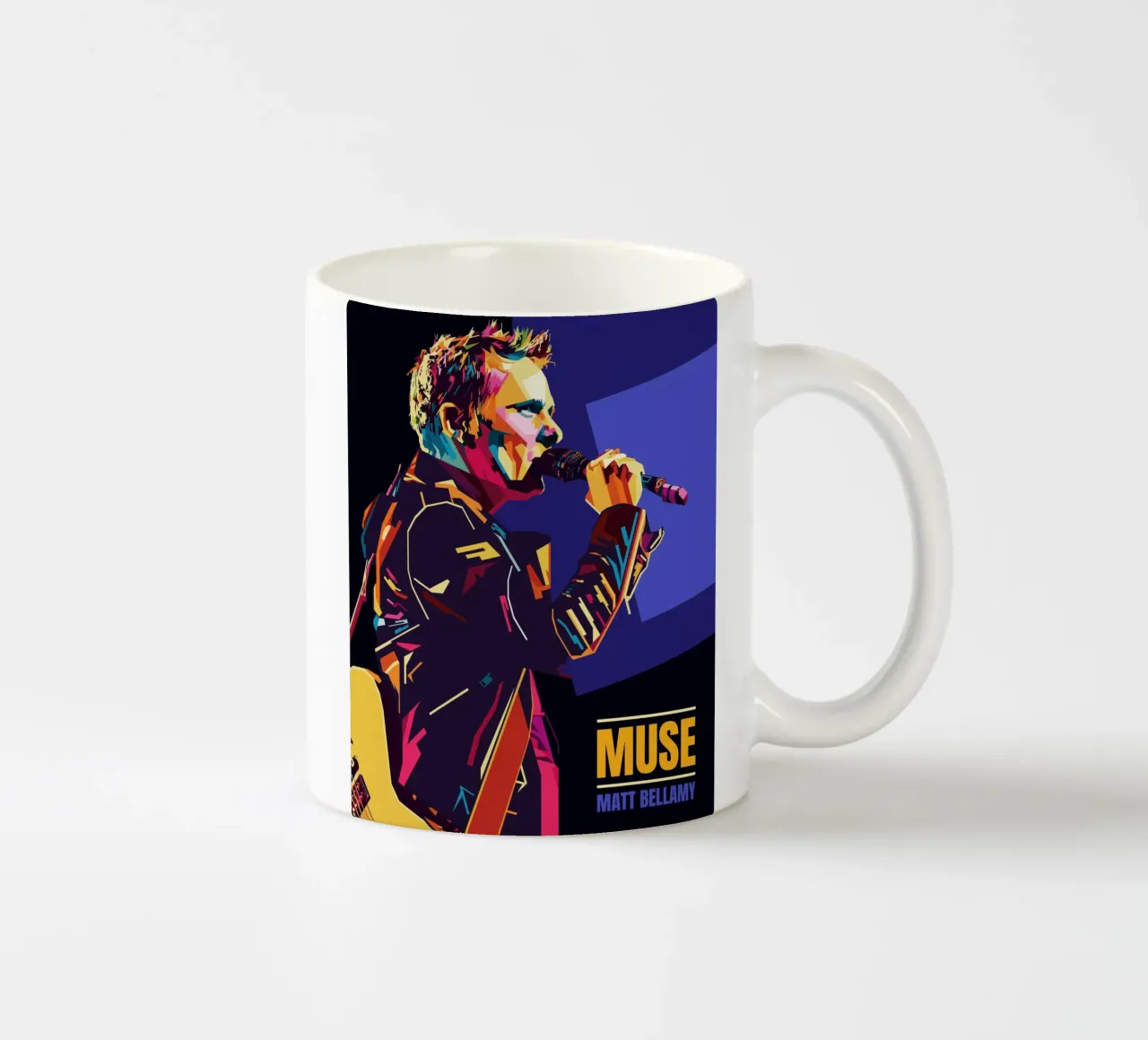 Matt Bellamy WPAP Popart tazza in ceramica da KP Artwork