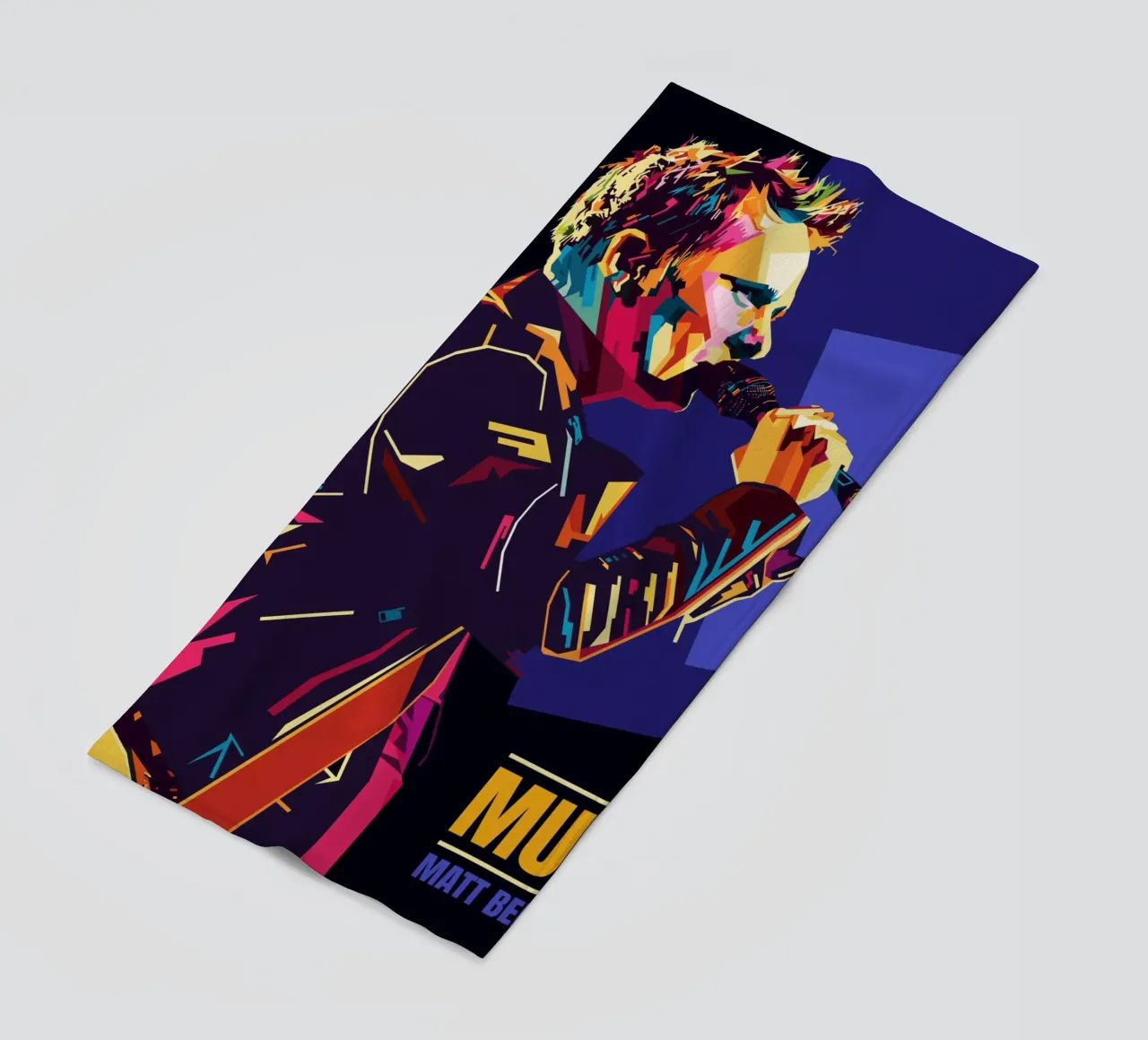Matt Bellamy WPAP Popart telo mare da KP Artwork