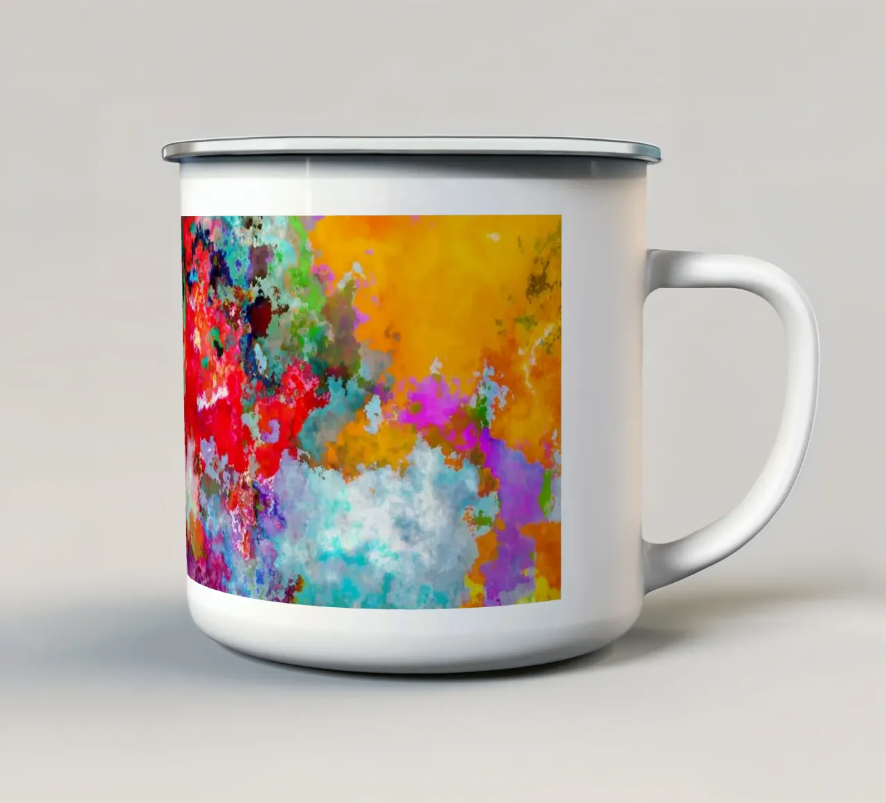 COLORFUL CLOUDS tazza in smalto da shellybremmerabstract