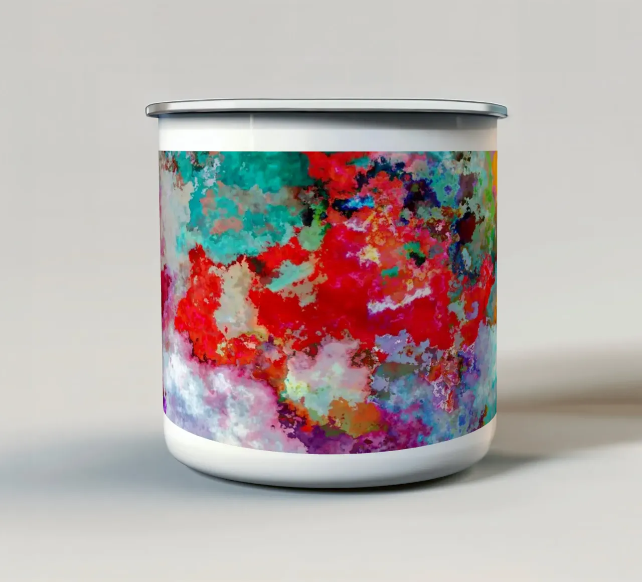 COLORFUL CLOUDS tazza in smalto da shellybremmerabstract