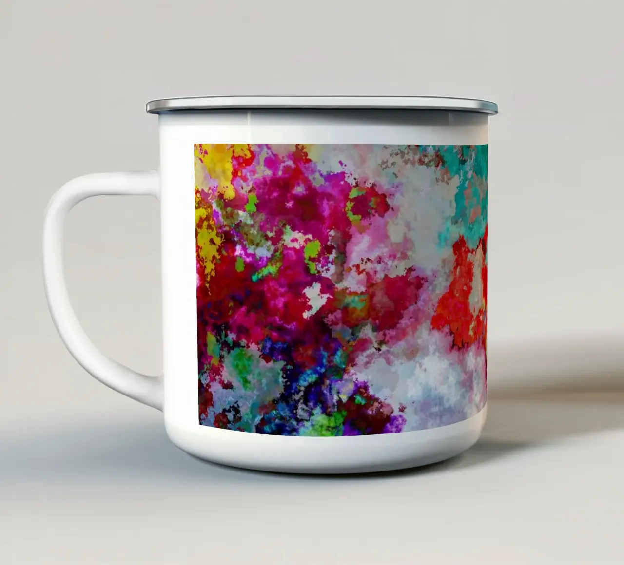 COLORFUL CLOUDS tazza in smalto da shellybremmerabstract