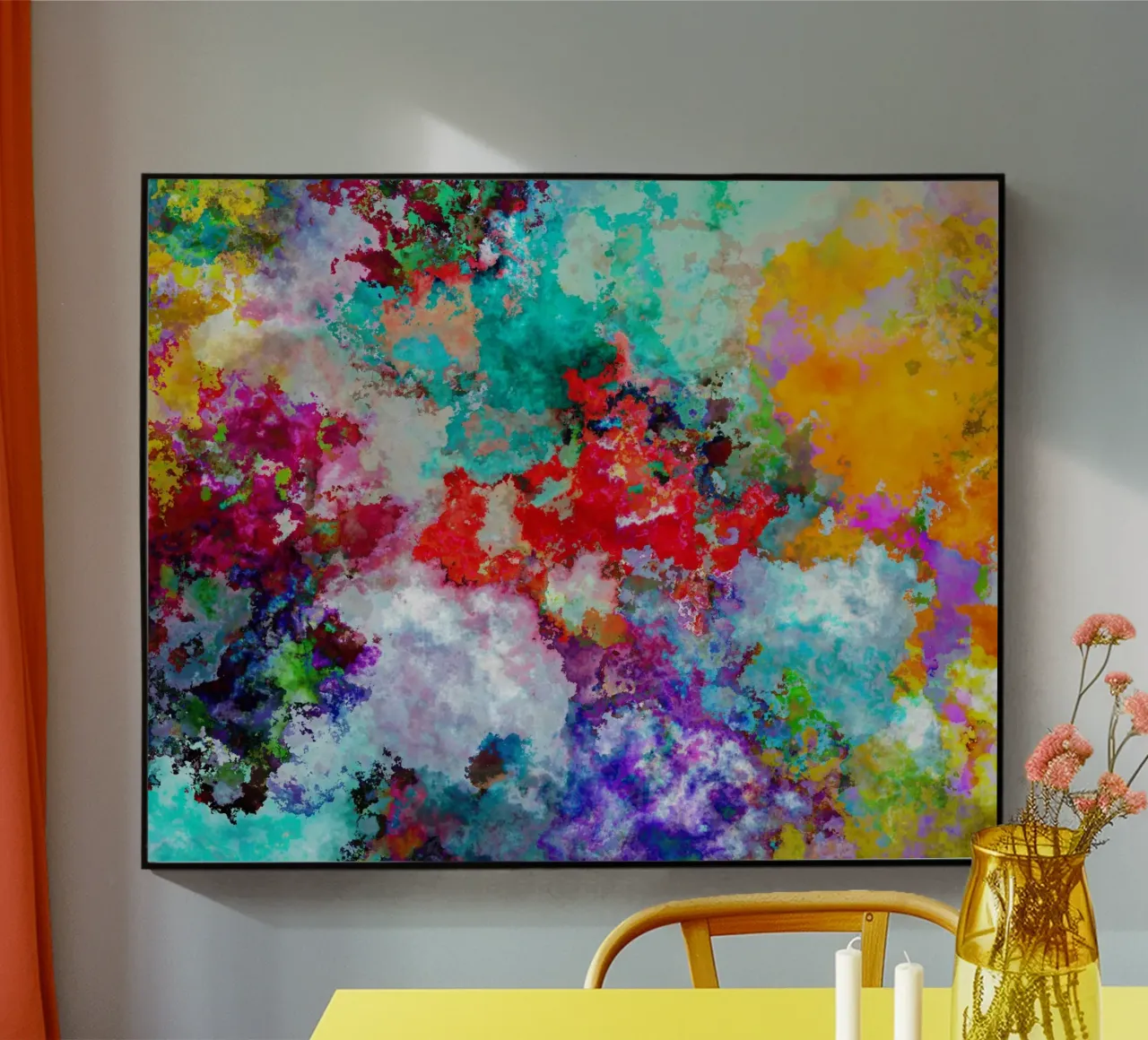 COLORFUL CLOUDS plexiglass da shellybremmerabstract