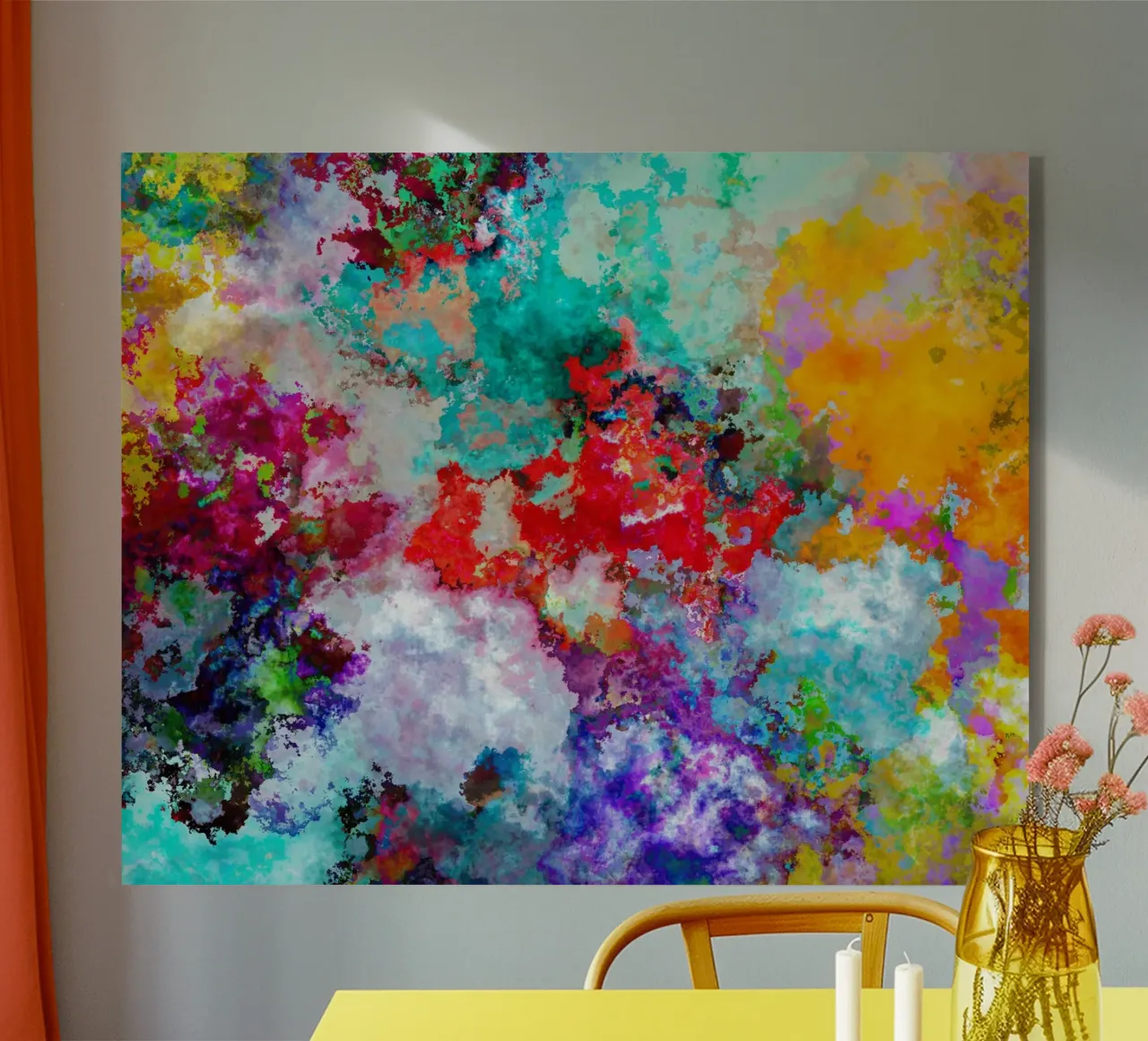 COLORFUL CLOUDS plexiglass da shellybremmerabstract