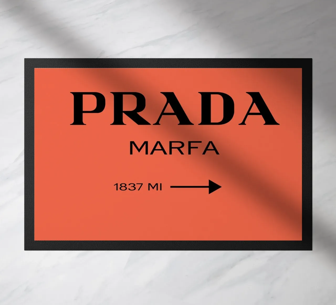 Prada Marfa – Minimal Chic Typography zerbino da EverLuvv Studio