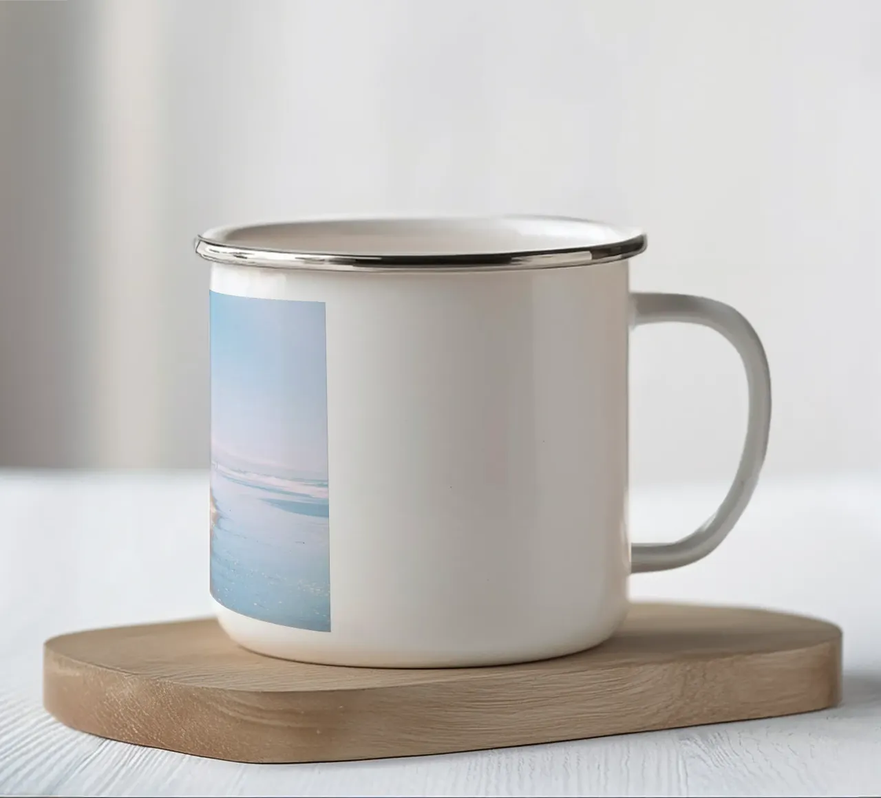 Ocean Beach San Francisco tazza in smalto da patiphotography