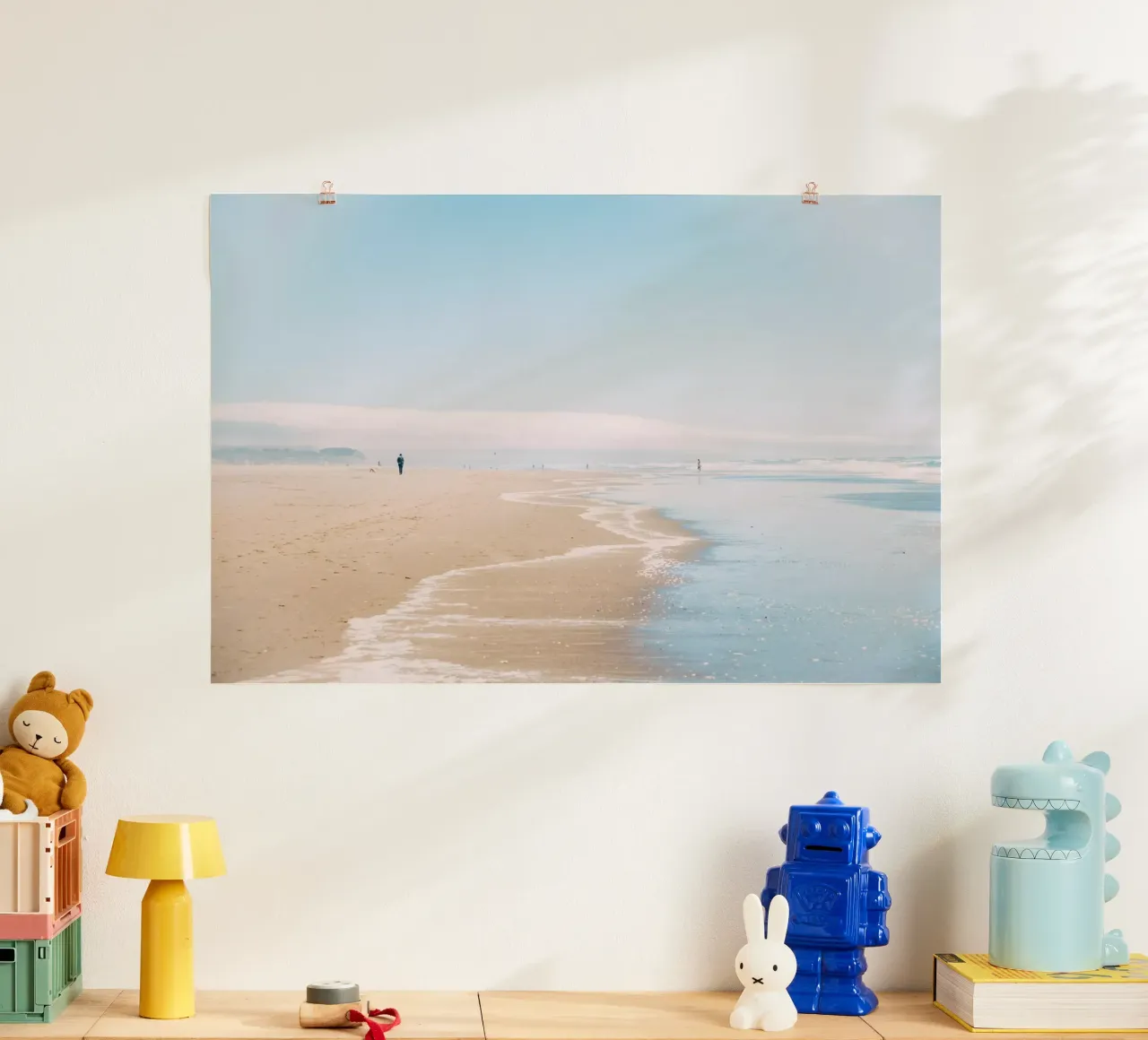 Ocean Beach San Francisco poster con telaio in plastica da patiphotography
