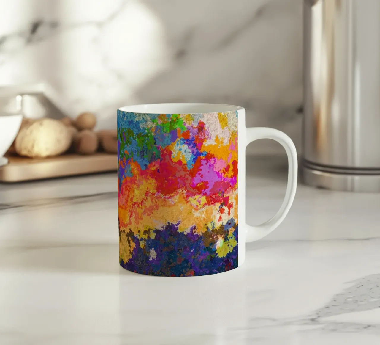 TIME ceramic mug by shellybremmer-clouds