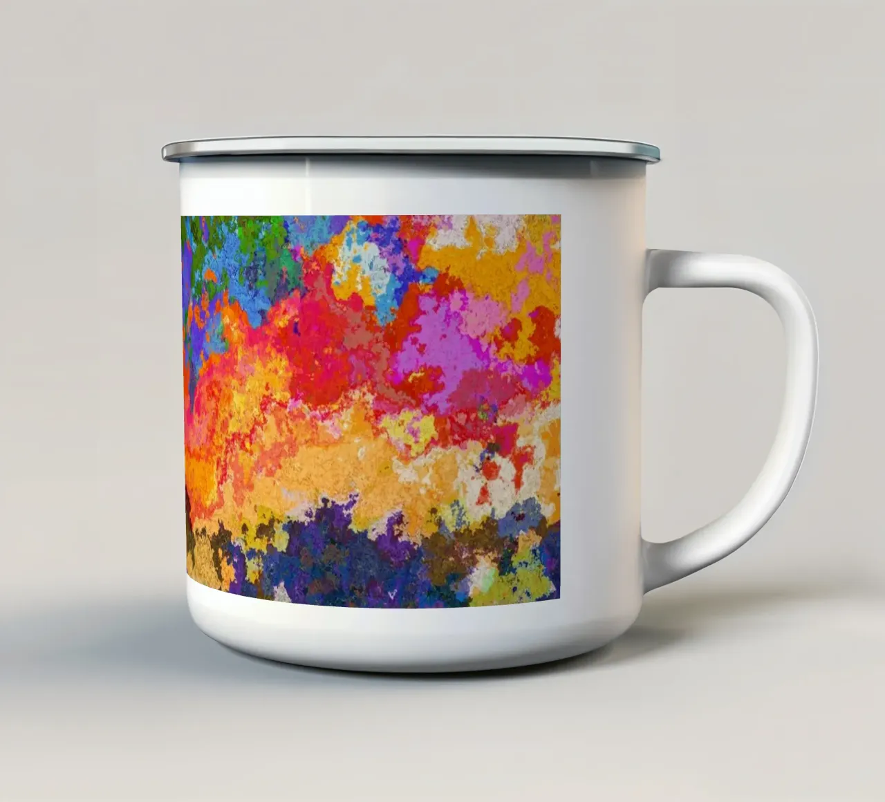 TIME tazza in smalto da shellybremmerabstract