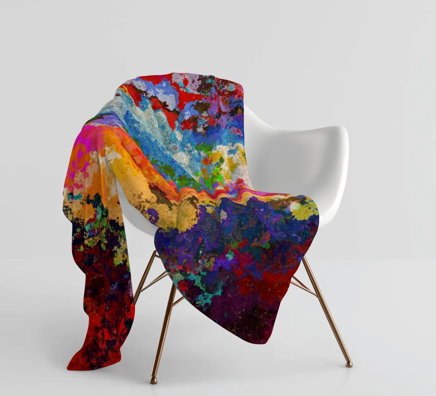 TIME fleece blanket by shellybremmer-clouds