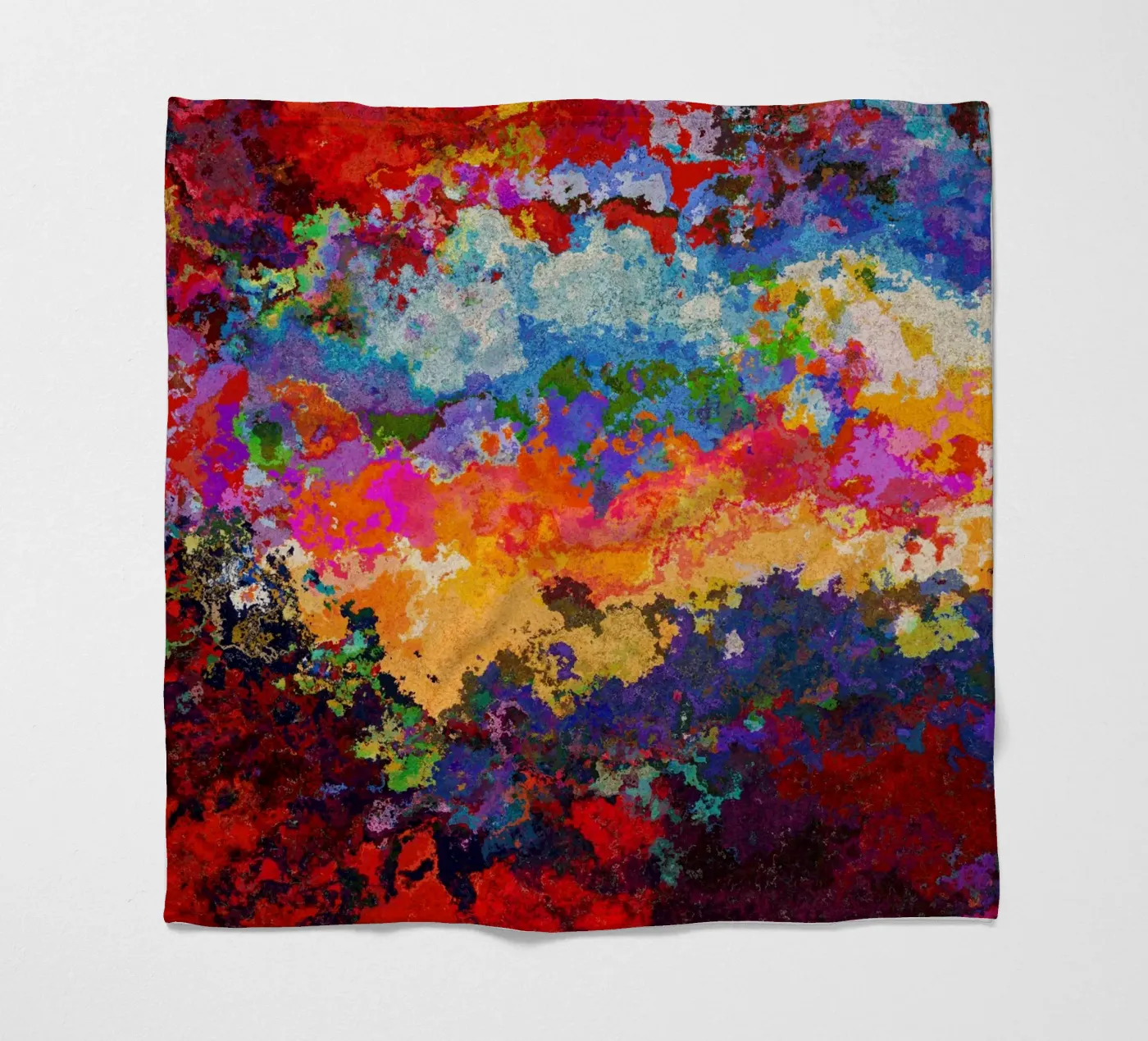 TIME fleece blanket by shellybremmer-clouds