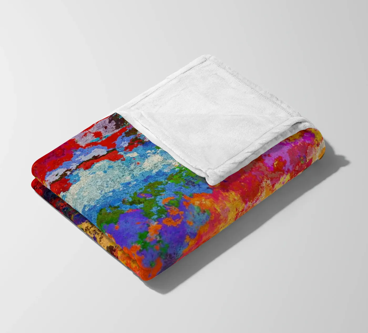 TIME fleece blanket by shellybremmer-clouds