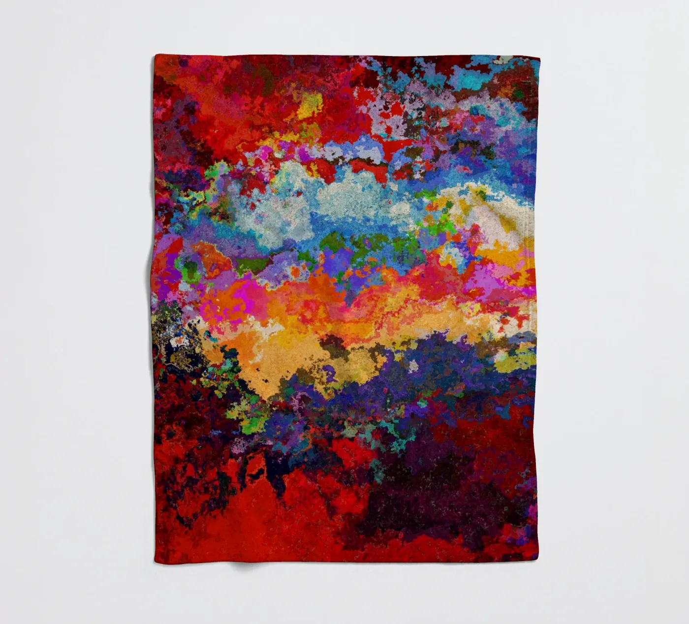 TIME fleece blanket by shellybremmer-clouds