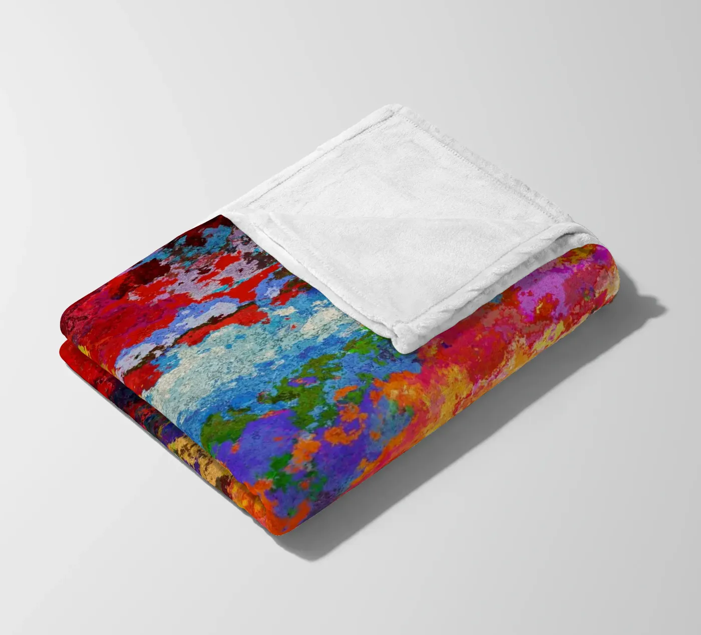 TIME fleece blanket by shellybremmer-clouds
