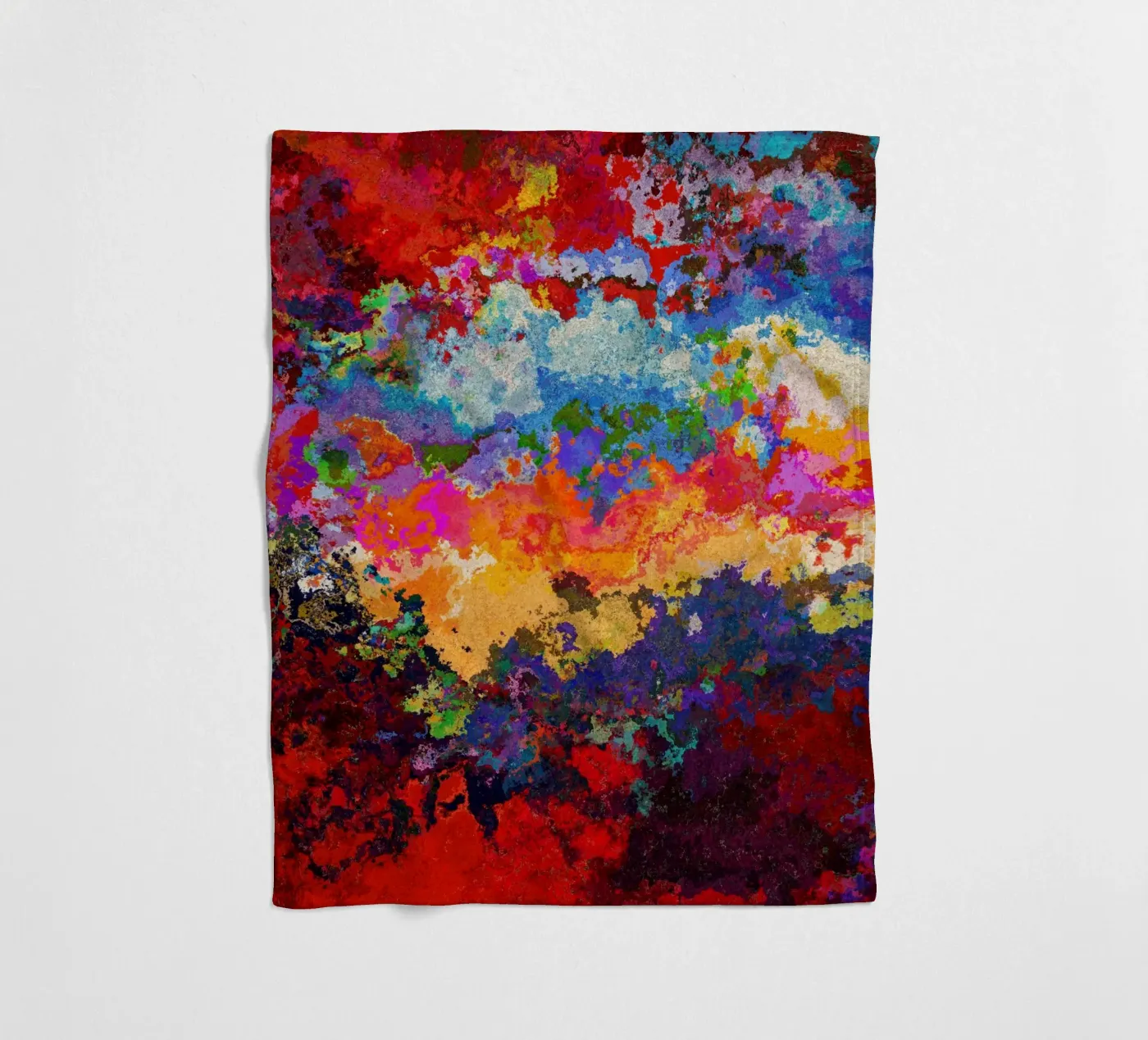 TIME fleece blanket by shellybremmer-clouds