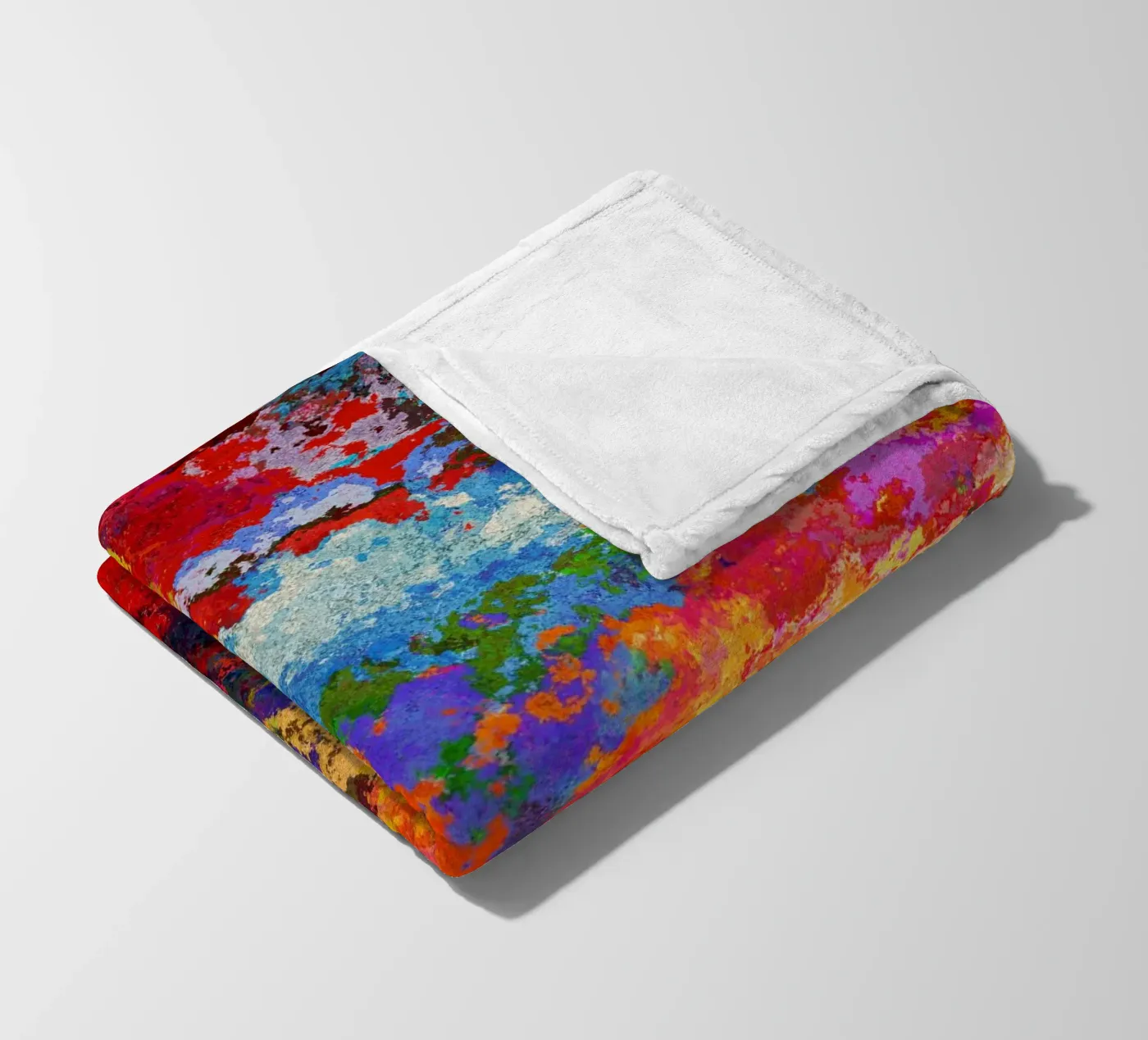 TIME fleece blanket by shellybremmer-clouds