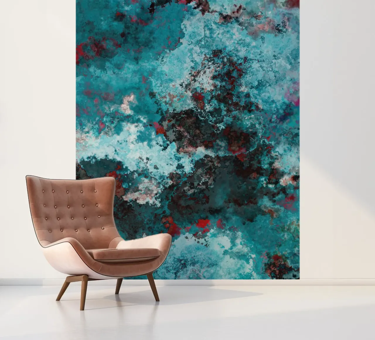 WAVES fotobehang van shellybremmerabstract