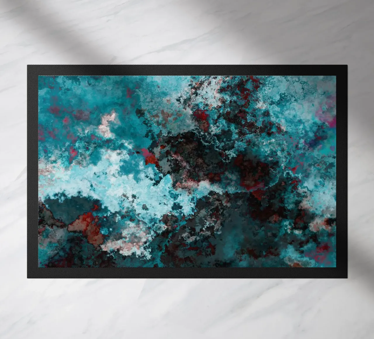 WAVES doormat by shellybremmerabstract