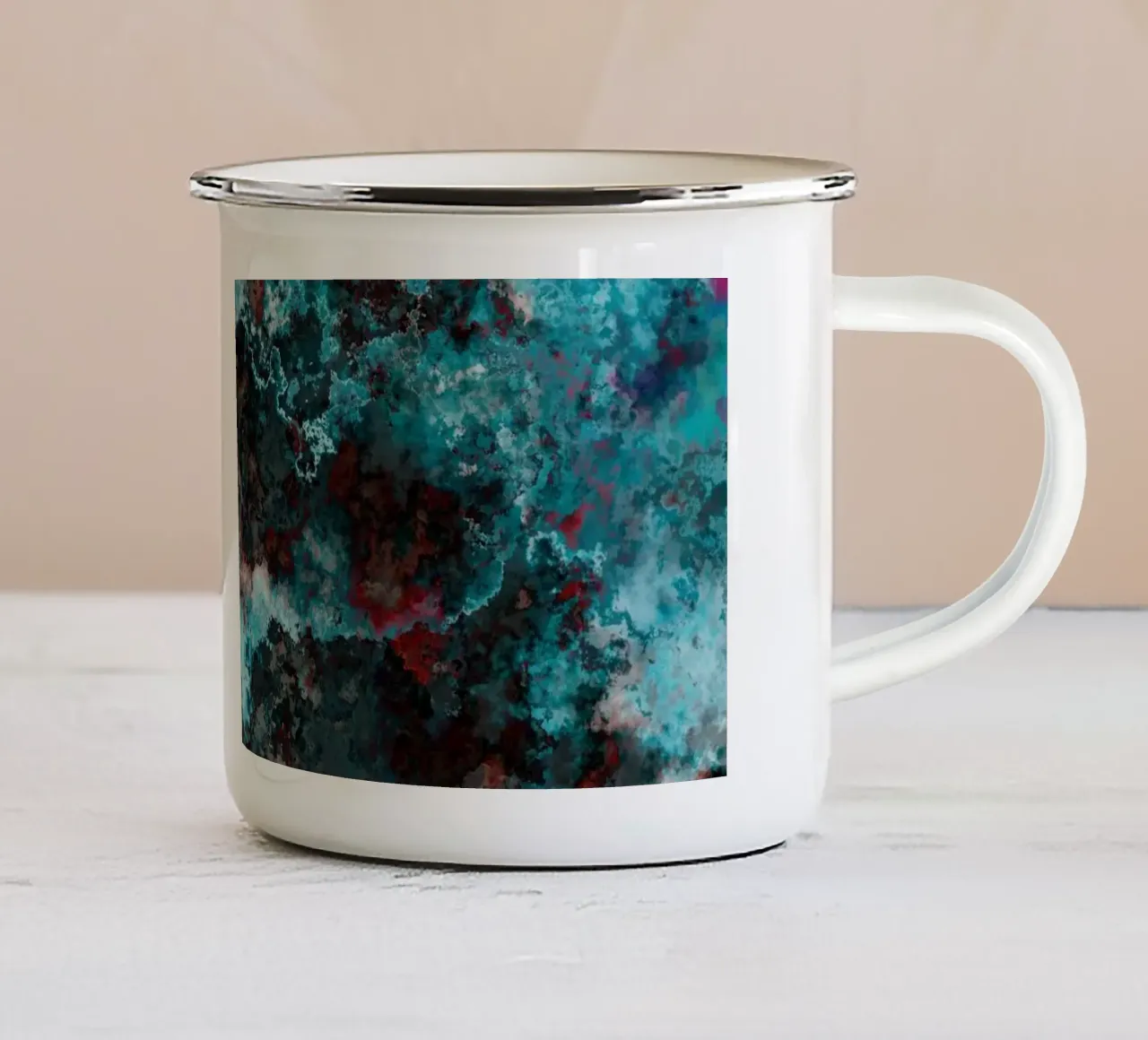 WAVES tazza in smalto da shellybremmerabstract