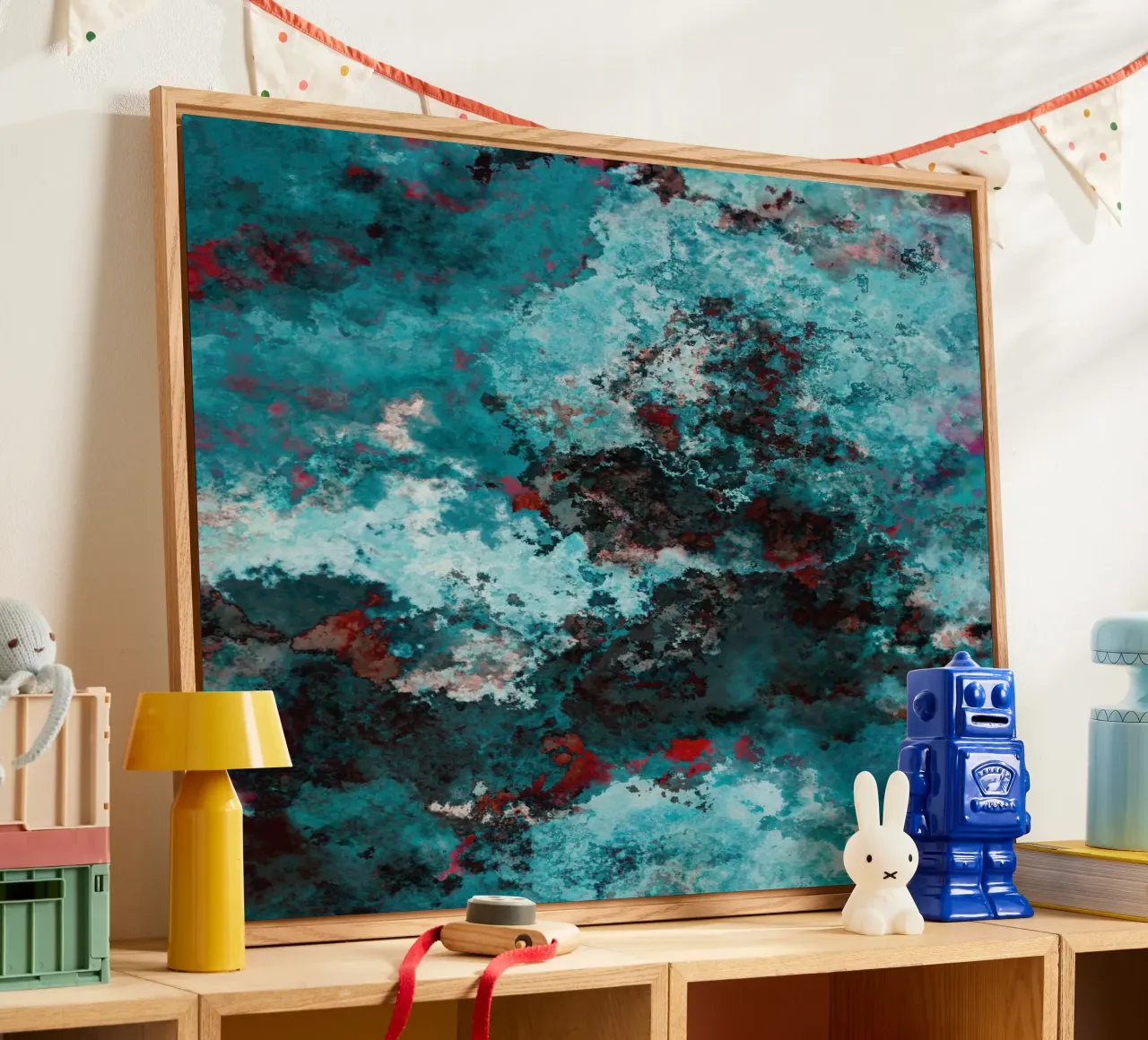 WAVES Acryl-Glas von shellybremmerabstract