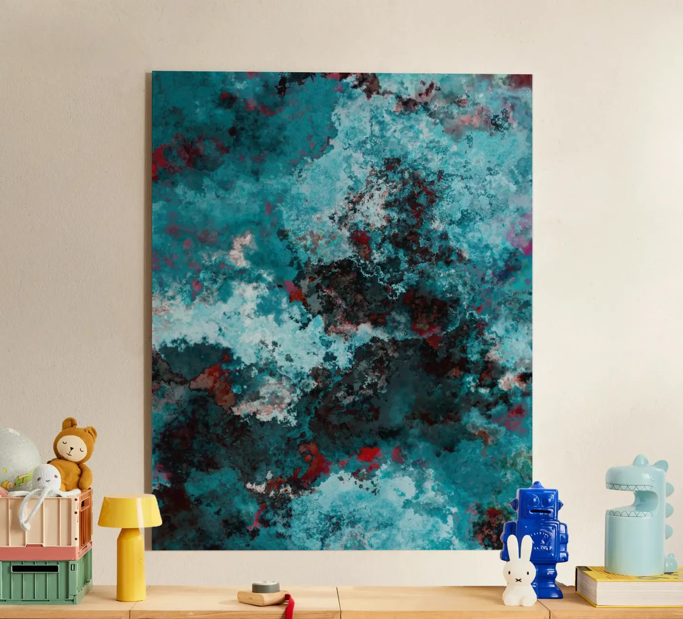 WAVES acrylic glass by shellybremmer - clouds