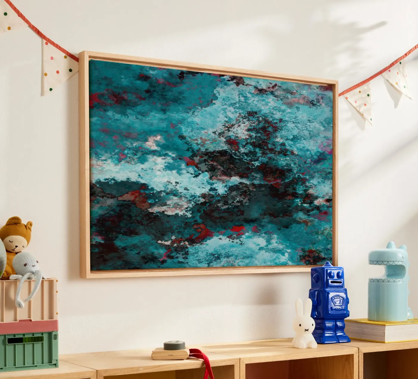 WAVES canvas van shellybremmer - clouds