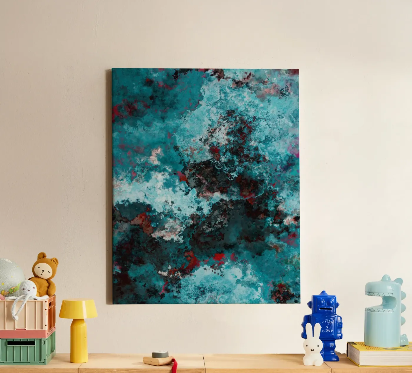 WAVES canvas van shellybremmer - clouds