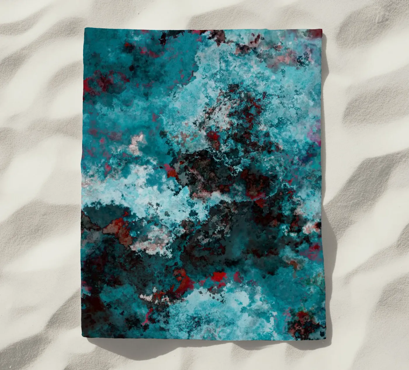 WAVES beach towel by shellybremmer - clouds