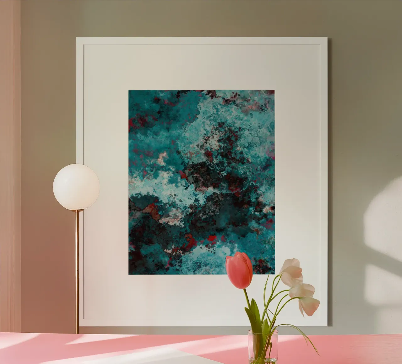 WAVES poster by shellybremmerabstract